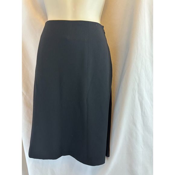 Style & Co A Line Flare Women’s PETITE size 10 Black Skirt 10P Lined Polyester - Picture 3 of 14